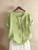 Summer Cotton Linen Femme Vetement Tshirt - size 4XL