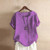 Summer Cotton Linen Femme Vetement Tshirt - size 4XL