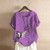 Summer Cotton Linen Femme Vetement Tshirt - size 5XL