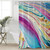 Colorful Luxury Rainbow Marble Shower Curtain