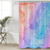 Colorful Luxury Rainbow Marble Shower Curtain