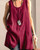 Vintage Solid Sleeveless Split Cotton Linen Blouse