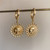 Boho Sun Witchy Gold Color Drop Earrings
