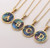 Fashion 26 Letter Stainless  Abalone Shell Necklace