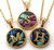 Fashion 26 Letter Stainless  Abalone Shell Necklace