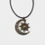 Crescent Moon And Sun Leather Colar Hippie Necklace-1731415011