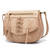 Flower Pu Leather Brown Lace Tote Shoulder Bag
