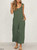 Solid Casual Loose Linen Cotton Backless Jumpsuit