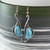 Antique Enamel Sunflower Ethnic Style Dangle Earrings