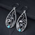 Botanical Silver Leaf Design Earrings