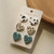 Leopard Colorful Stripe Acrylic Stud Earrings  3Pairs/set