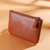 Daisy Print Zipper Mini Coin Clutch Purse