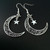 Vintage Fairy Wings Goth Grunge Dangle Earrings