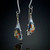Retro Ethnic Multi Colored Oval Long Drop Earrings