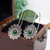 Vintage Ethnic Lovely Flower Dangle Drop Earrings