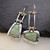 Vintage Ethnic Lovely Flower Dangle Drop Earrings