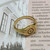 Vintage Sun Face Gothic Stainless Steel Ring