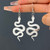 Snake Shaped Geometric Resin Drop Earrings