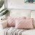 Boho Throw Pillow Covers with Pom-pom Velvet Plaid
