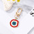 Boho Irregular Heart Evil eye Blue Eye Charm Keychain