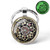 Geometric Glow In The Dark Mandala Pattern Keyring