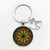 Flower Mandala Chakra Pattern Keychain