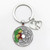 Flower Mandala Chakra Pattern Keychain