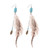 Vintage Dream Catcher Feather Tassel Earrings