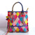 Geometric Colorful Spliced Flowers Shoulder Tote bag-1731422148