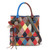 Geometric Colorful Spliced Flowers Shoulder Tote bag-1731422148