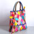 Geometric Colorful Spliced Flowers Shoulder Tote bag-1731422148