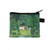 Women Oil Painting Kiss / Waterlily Coin Purse