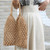 Fashion Hollow Out Knitting Cotton Rope Net Bag
