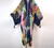 Boho Cotton Self Belted Tunic Kimono Wrap Dress