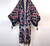 Boho Cotton Self Belted Tunic Kimono Wrap Dress