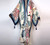 Boho Cotton Self Belted Tunic Kimono Wrap Dress