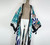 Boho Cotton Self Belted Tunic Kimono Wrap Dress