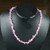 Natural Turquoise  Rose Quartz Crystal Irregular Necklace