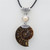 Ammonite Shell Pink Crystal Bead Necklace