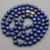 14MM Blue Smooth Round Lapis Lazuli Necklace