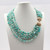 Green Peruvian Multi Strand Amazonite Handmade Necklace