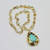 Natural Yellow Pearl Gold Plated Bead Necklace