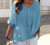 Solid Color Oversized Cotton Linen Tunic Casual Blouse