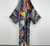 Elegant Boho Colorful Stitch Long Sleeve Kimono Cardigan