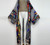 Elegant Boho Colorful Stitch Long Sleeve Kimono Cardigan