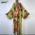 Elegant Boho Colorful Stitch Long Sleeve Kimono Cardigan