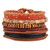 Vintage Multi-layer Wood Beads Leather Bracelet