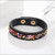 Vintage Shake Leather Button Wrap Bracelet