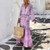 Geometric Elegant Flare Sleeve Maxi Long Beach Dress