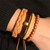 Classic Multilayer Beads Leather Wrap Bracelet Set